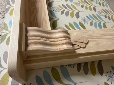 Large Victorian Corbel wood fireplace surround - corner