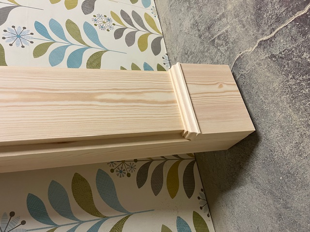 Large Victorian Corbel wood fireplace surround - leg