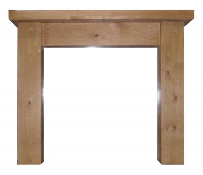 OAK MANTEL SURROUND FIREPLACE