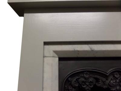 Antique Carrara Marble Slips with a reproduction Georgian Surround