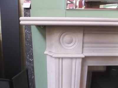 Regency Bullseye Period Limestone Surround