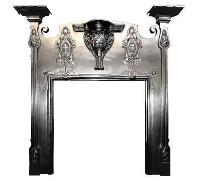 art nouveau fireplace