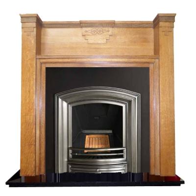 antique wood mantel fireplace surround