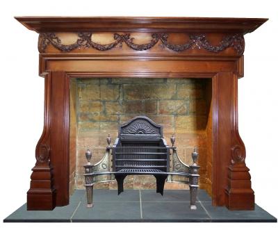 fireplace mantel