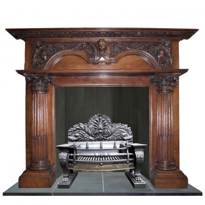 antique georgian mantel fireplace