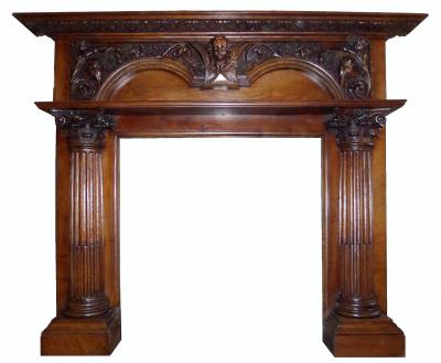 antique georgian mantel fireplace