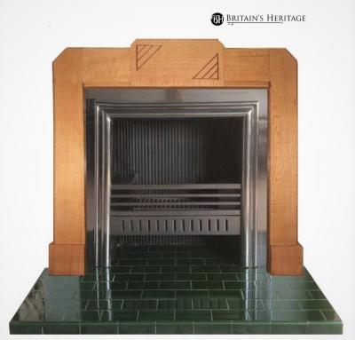 art deco fireplace