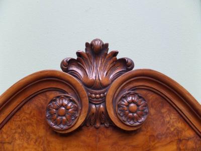 Antique Art Deco Burr Walnut Veneered Surround