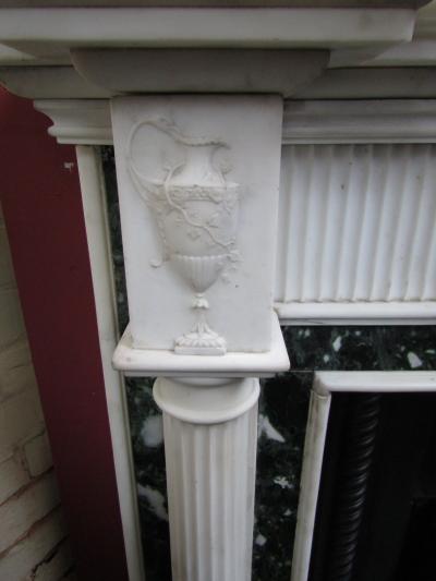 Georgian Marble Statuary Fireplace leg