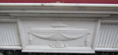 Georgian Marble Statuary Fireplace close up
