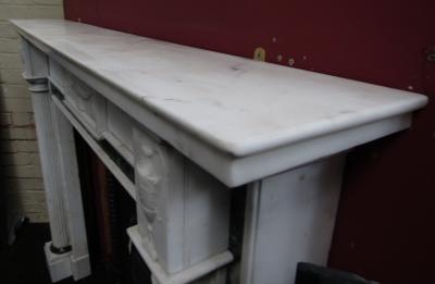 Georgian Marble Statuary Fireplace shelf