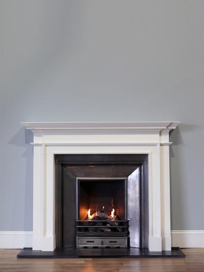 Huntington Limestone Fireplace Surround - 54 Inch Shelf Width