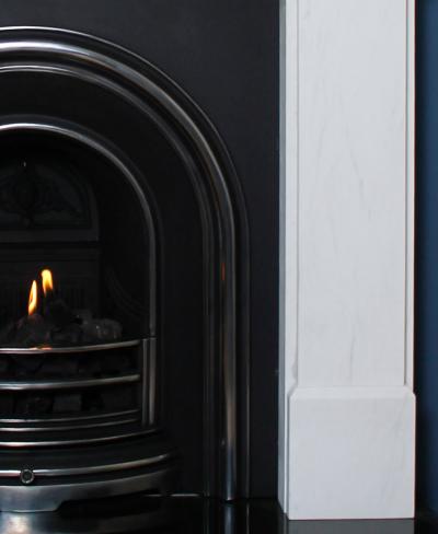 Milton Marble Fireplace Surround - 60 Inch Shelf - leg