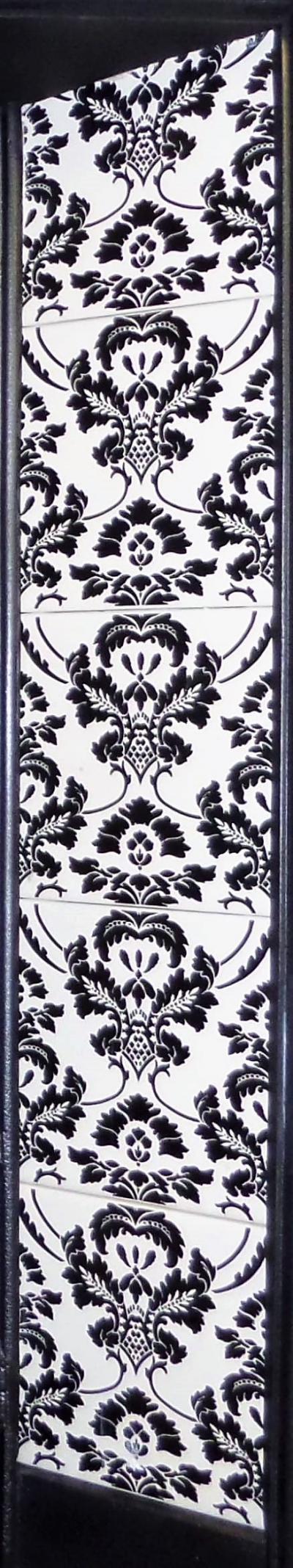 flock victorian fireplace tiles