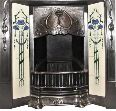 art nouveau fireplace